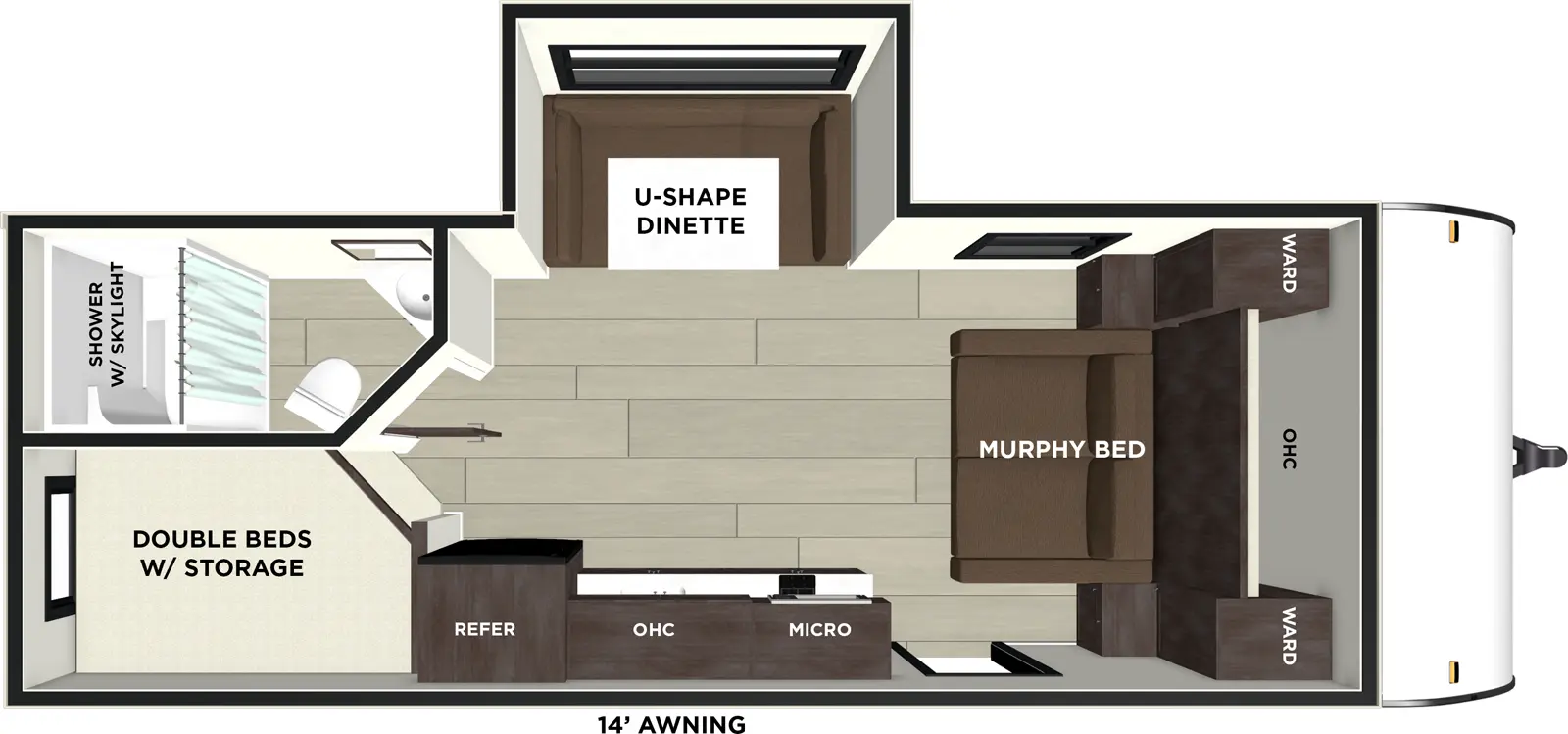 Wildwood Fsx 178BHSK Floorplan